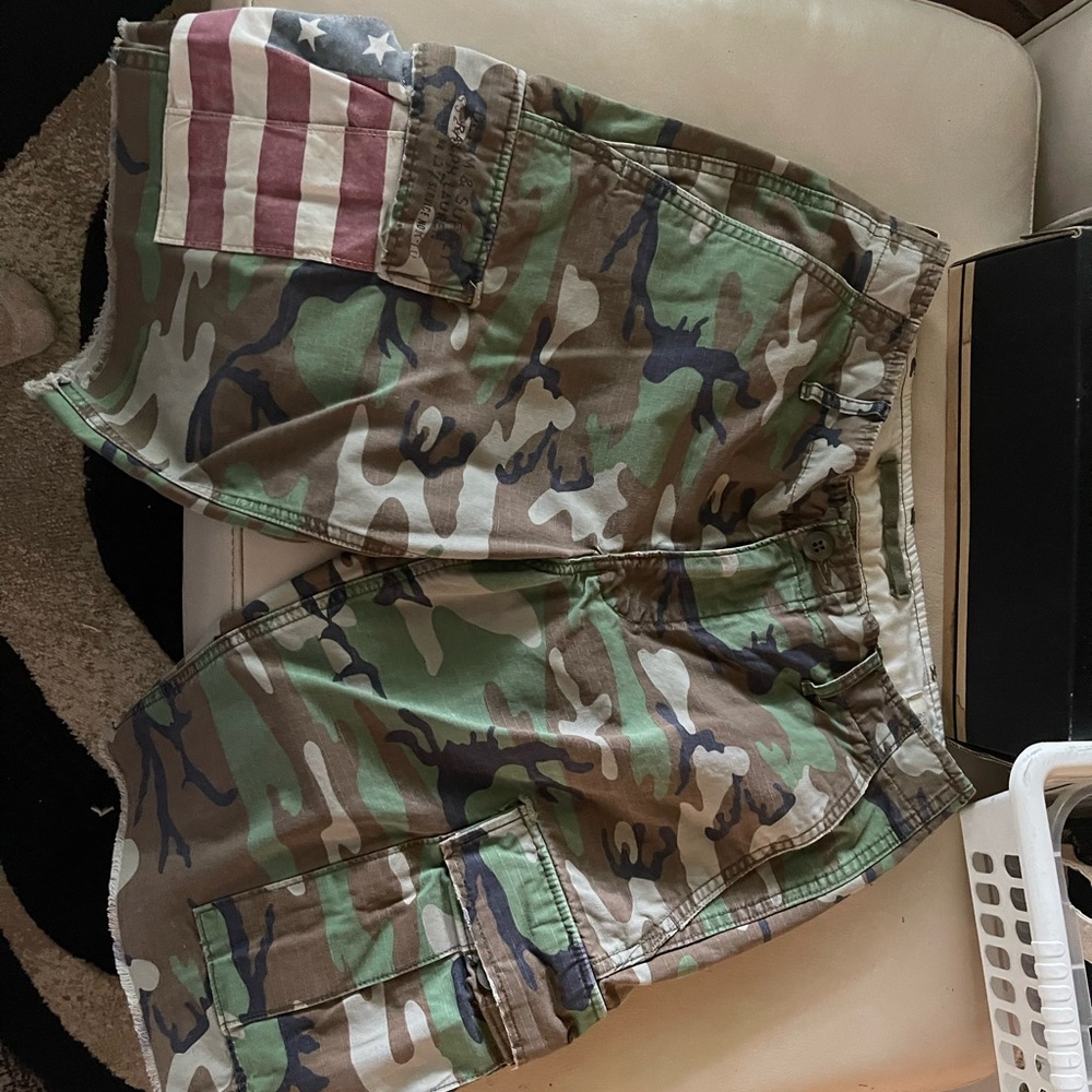 Ralph Lauren patriotic camo cargo shorts
